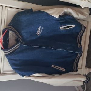 Vintage 1990 Denim , varsity SNAPPLE jacket